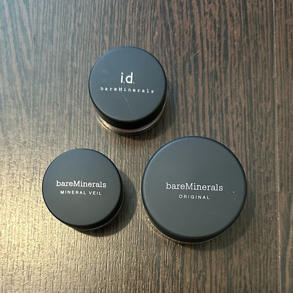 Bare Minerals Golden Tan Foundation, Tinted Mineral Veil & Warmth Face Color NEW